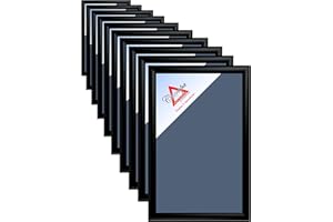 CHERAPA Front Loading Snap Open Poster Frames: BLACK, 11"X17", 10 PACK