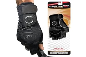 Copper Tech Pro Pickleball Gloves for Men & Women - Max Joint Support with Copper Compression Feature - Synthetic Leather -Pi