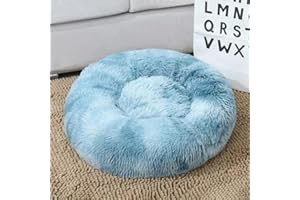 Geizire 16/20/24 inch Cat Bed Dog Bed for Cats, Small/Medium Dogs, Washable Donut Calming Round,Soft Fluffy Warm and Cozy Anti Anxiety Cuddler, Joint-Relief Pet Bed