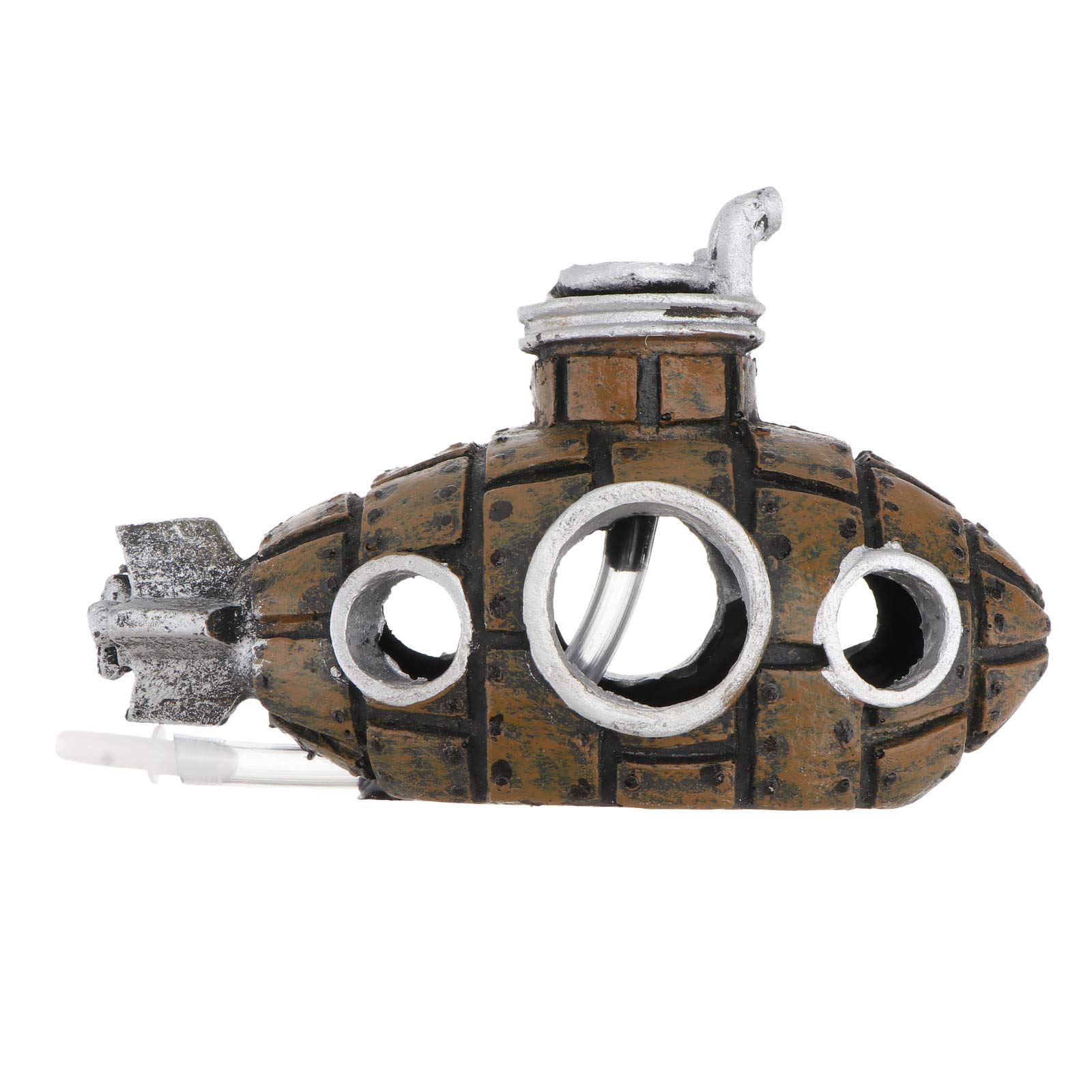 1pc Fish Tank Simulation Shipwreck Decor Submarine Wreck Submarine Fish ShelterPet Supplies