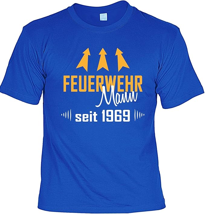Lustige Spruche Fun Tshirt Feuerwehr Mann Seit 1969 Geburtstag Tshirt Amazon De Bekleidung