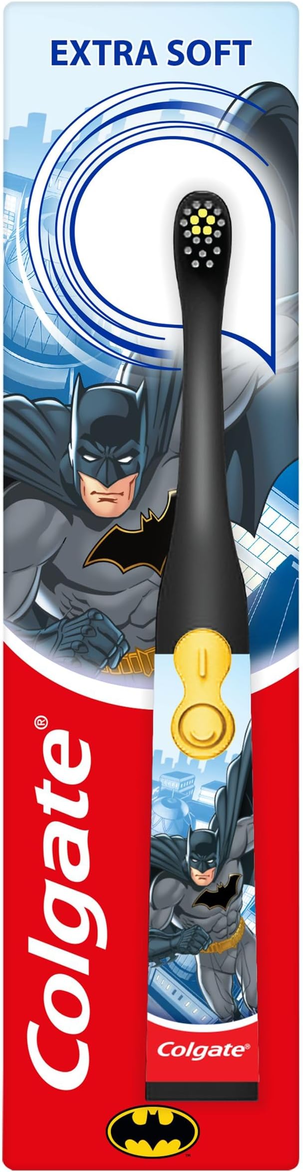 Colgate Kids Batman Battery Powered Toothbrush 3+ Extra Soft Bristles