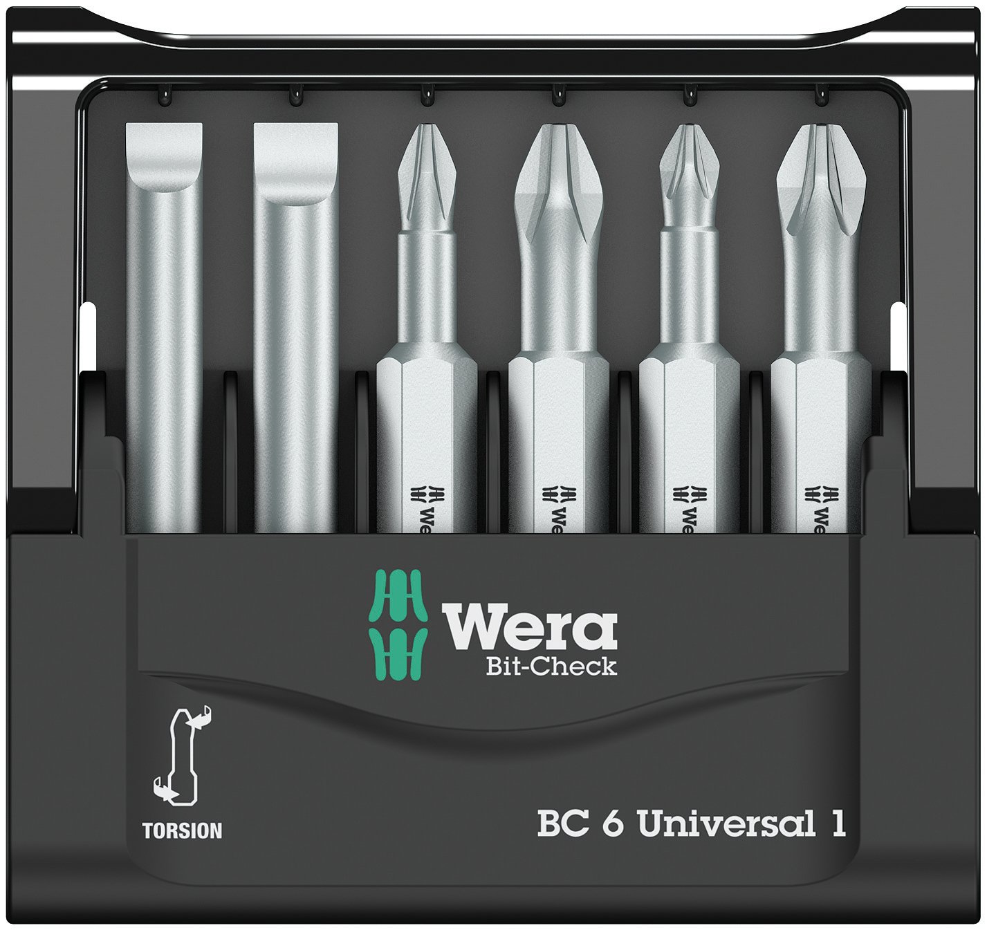 Wera Bit-Sortiment, Bit-Check 6 Universal 1 SB, 6-teilig, 05073635001