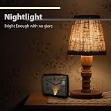 A5 Silent Non-Ticking Bedside Alarm Clock Analogue Nightlight Snooze Battery view 3