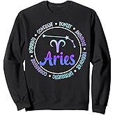 Aries Zodiac Sign Aries Horoscope Aries Birthday Sweatshirt