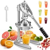 Manual Juicer, Easy Squeeze Stainless Steel Juice Press for Citrus Fruits | Extended Handle, Max Extraction, Dishwasher Safe, Extra-Large, Squeeze Multi-Fruits, Ideal for Home, Travel, Commercial Use