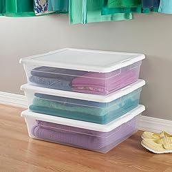 Sterilite 10-Pack 28 Quart Storage Box, Stackable