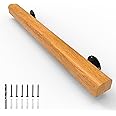 YEOOE 1FT Wood Stair Handrails Wall Mount, Hand Railings for Stairs Indoor Outdoor, Non-Slip Staircase Handrail for Corridor, Lofts, Patio, Kindergarten Guardrail (Size: 1ft)