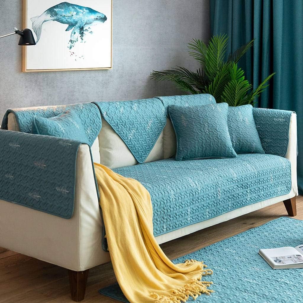 Rich&H Quilted Nonslip Couch Cover,European Cotton Durable Wear
