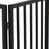 Oypla Black Dog Safety Folding Wooden Pet Gate Portable Indoor Barrier view 5