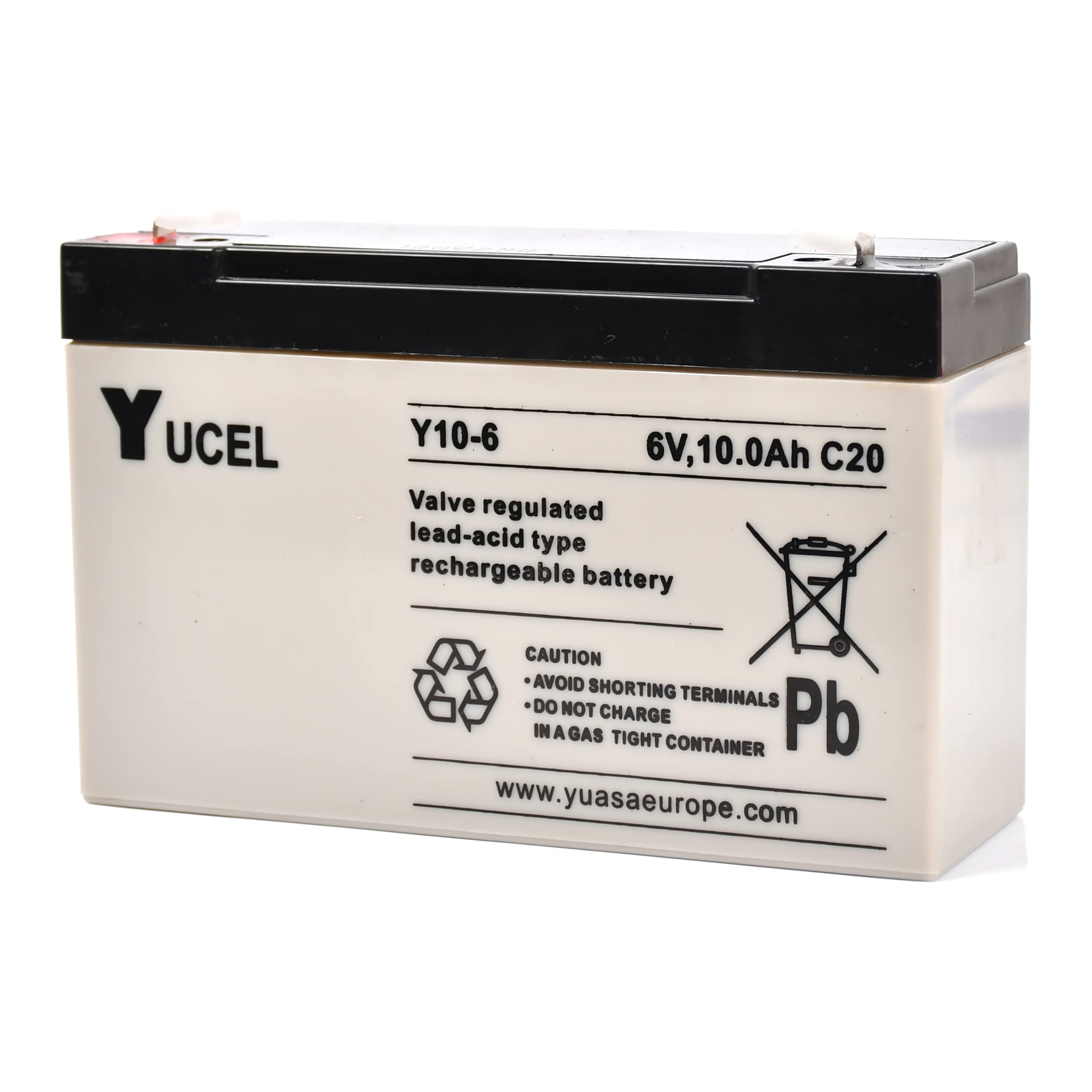 Clulite 6v 10amp/hr SLA Battery, Black