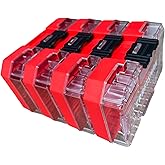 Craftsman Nano Small Versastack Compatible Stackable Plastic Storage Cases 4 Pack