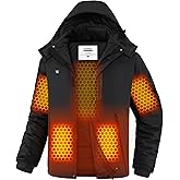 joohoo Graphene Heated Jacket for Men with Rechargeable Battery Pack Included