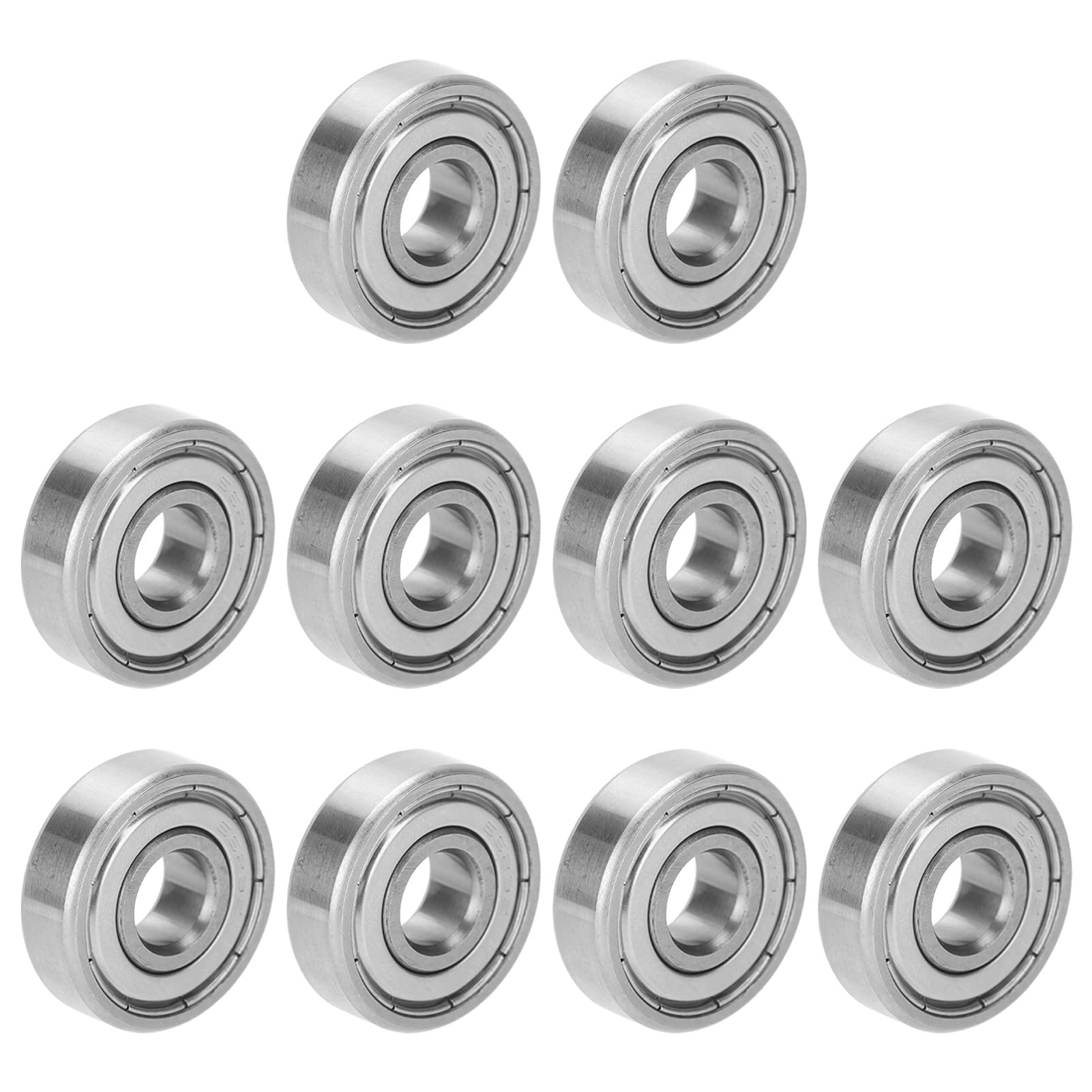 10Pcs S629Z Ball Bearing, 9x26x8mm Stainless Steel Double Shielded Deep Groove Ball Bearings for Skateboards Roller Skates Wheel Parts