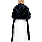 Gragengs Shawls and Wraps for Women Evening Dresses Satin Scarf Extra Long Wedding Bridal Party Bright Stole