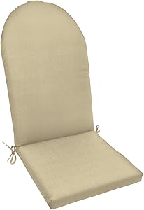 Amazon Custom Furnishings x Easy Way Products 19476U-E5422 Custom Knife Edge Adirondack Chair Cushion, 44" Length x 22" Width, Sunbrella Canvas Antique Beige