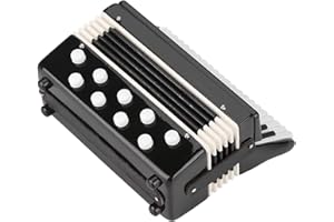 Miniature Accordion Model, Exquisite Handmade Collectible Musical Instrument with Storage Box, for Home Office Decoration Pho