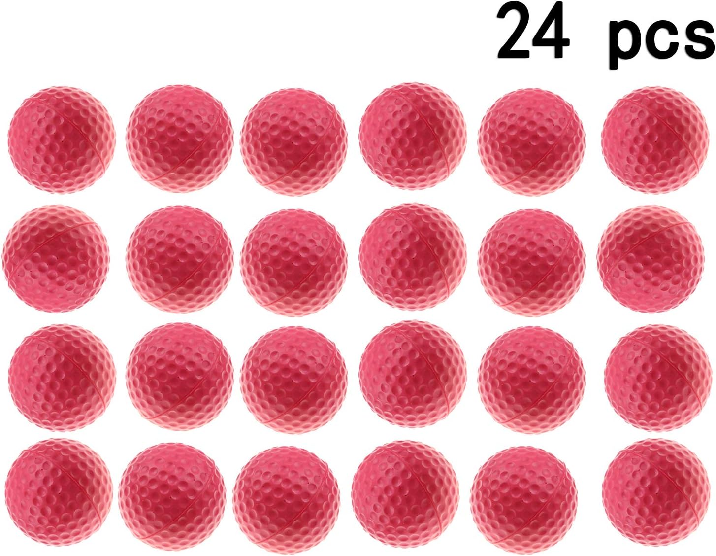 KOFULL Practice Foam Golf Balls, Golf Foam Sponge Soft Elastic Practice Indoor &Outdoor Ball -16/ Pack (Pink,Red,Blue,Yellow,Orange)