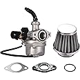 GOOFIT PZ19 Carburetor with Air Filter Replacement for Kazuma Taotao XR/CRF 50cc 70cc 90cc 110cc 125cc Dirt Pit Bike Go Kart Chinese 4 Wheeler