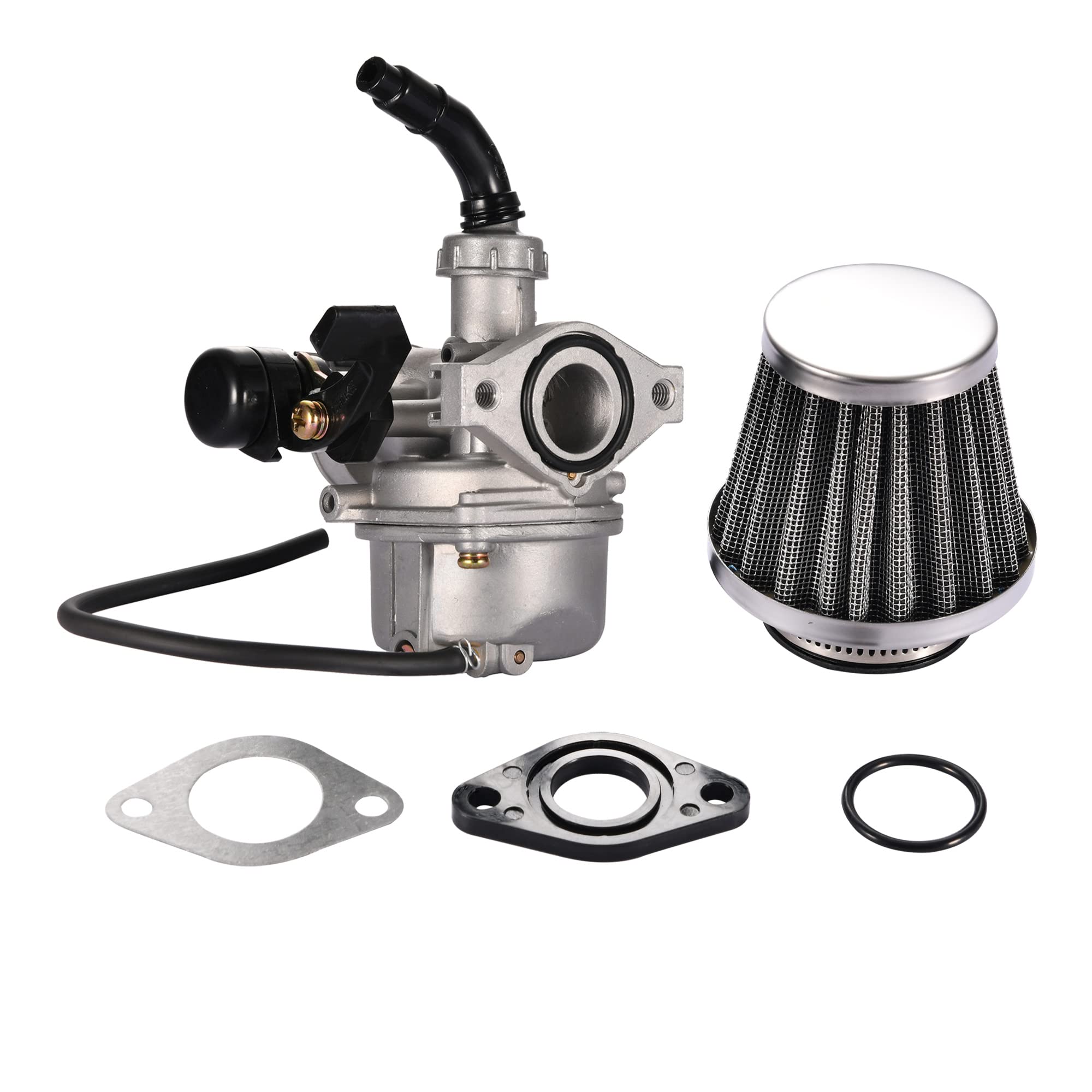 GOOFIT PZ19 Carburetor with Air Filter Replacement For Kazuma Taotao Baja Roketa SUNL XR/CRF 50cc 70cc 90cc 110cc 125cc ATV Dirt Pit Bike Go Kart 4 Wheeler