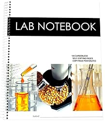 BARBAKAM Lab Notebook 100 Carbonless Pages Spiral