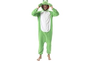 SimZoo Adult Animal Onesie Pajamas, Men and Women's Animal Cosplay Costume Sleepwear, One-Piece Unisex Homewear