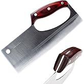 HIDAMOS Meat Cleaver Knife Japanese Chef Knife for Vegeable Meat Cutting, Effort Save Unique Knives