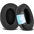 SOULWIT Cooling Gel Earpads Cushions for Audio-Technica ATH M50X/M40X, HyperX Cloud/Alpha, SteelSeries Arctis, Ear Pads for Sony MDR-1ABT/1RBT/1RNC/7506, Turtle Beach Stealth 420X/600 - Black