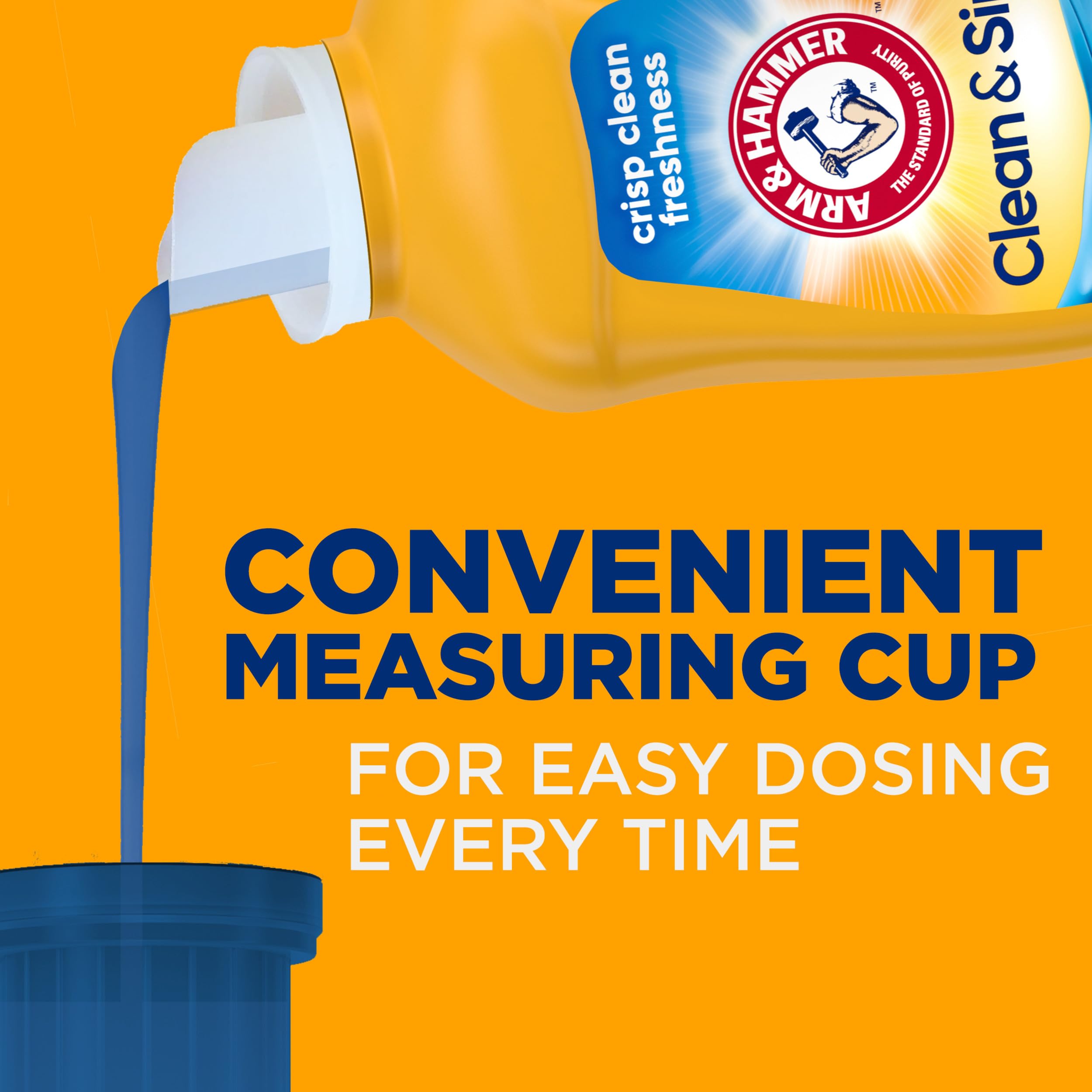 ARM & HAMMER Clean & Simple, 77 Loads Liquid Laundry Detergent, 100.5 Fl oz