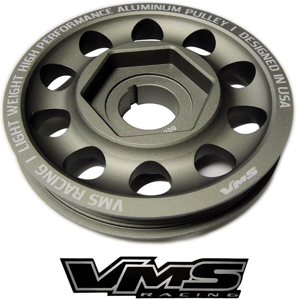 9001 VMS Racing Light Weight Billet Aluminum Crankshaft CRANK PULLEY