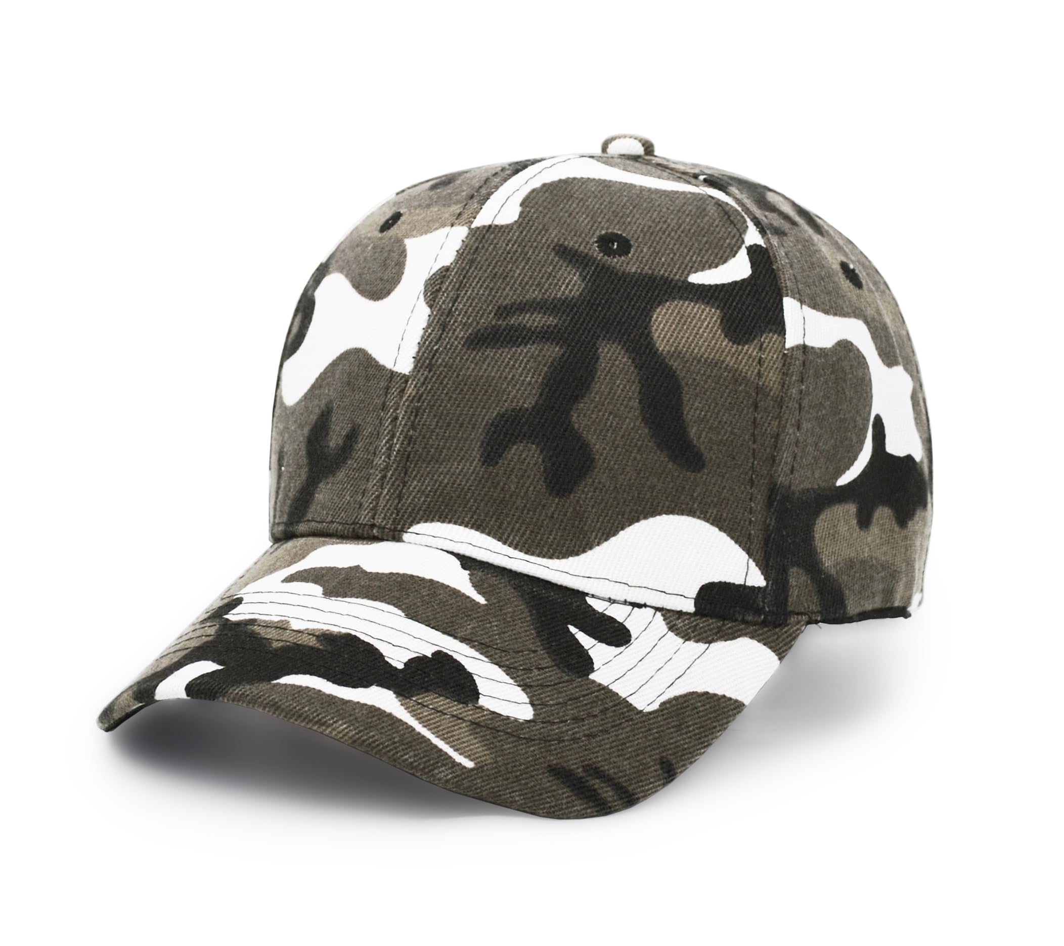 UltraKey Mens Womens Army Military Baseball Cap Camouflage Hats for Hunting Fishing Outdoor Activities Grey