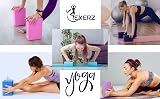 EXERZ Yoga Blocks 2 Pack High Density EVA Non-Slip 23x15x7.5 cm Marbel Black view 9