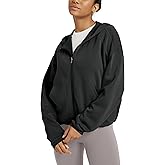 ODODOS Women's Modal Soft Full Zip Hoodie Gathered Hem Long Sleeve Casual Oufit Hooded Jacket with Pockets