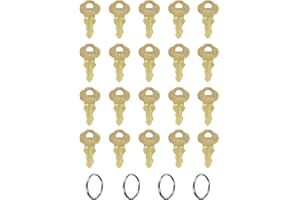 KLIVYA 2055 Dispenser Key for Bradley's Multi-Purpose dispensers, Including Toilet Tissue, seat Cover and Waste Receptacle, Multi fold&roll Towel, and Liquid soap dispensers. Pack 20