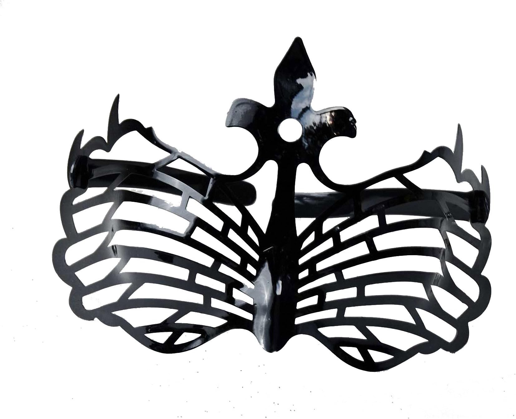 Zoelibat by Creation de Hanninger Goggles Lily, Carnival Masquerade Mask Party Medieval Gown-Black-One size fits all for adults
