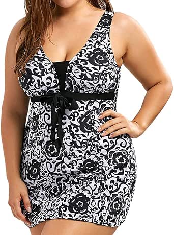 plus size swim dress amazon