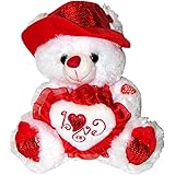 Amazon.com: Valentine's Teddy Bear (15") Says "I LOVE YOU ...