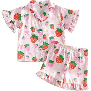 Toddler Baby Boy Girl Pajamas Set Summer Striped Shirt Tops Shorts Pjs Sets | Kids Toddler Baby Boy Girl Pajamas Set Floral S