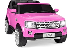 Best Choice Products 12V 3.7 MPH 2-Seater Licensed Land Rover Ride On Car Toy w/Parent Remote Control, MP3 Player - Pink