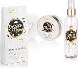BRUBAKER Danke Mama 8pc Luxury Bath Shower Set Rose Vanilla Scent Gift Tub view 3