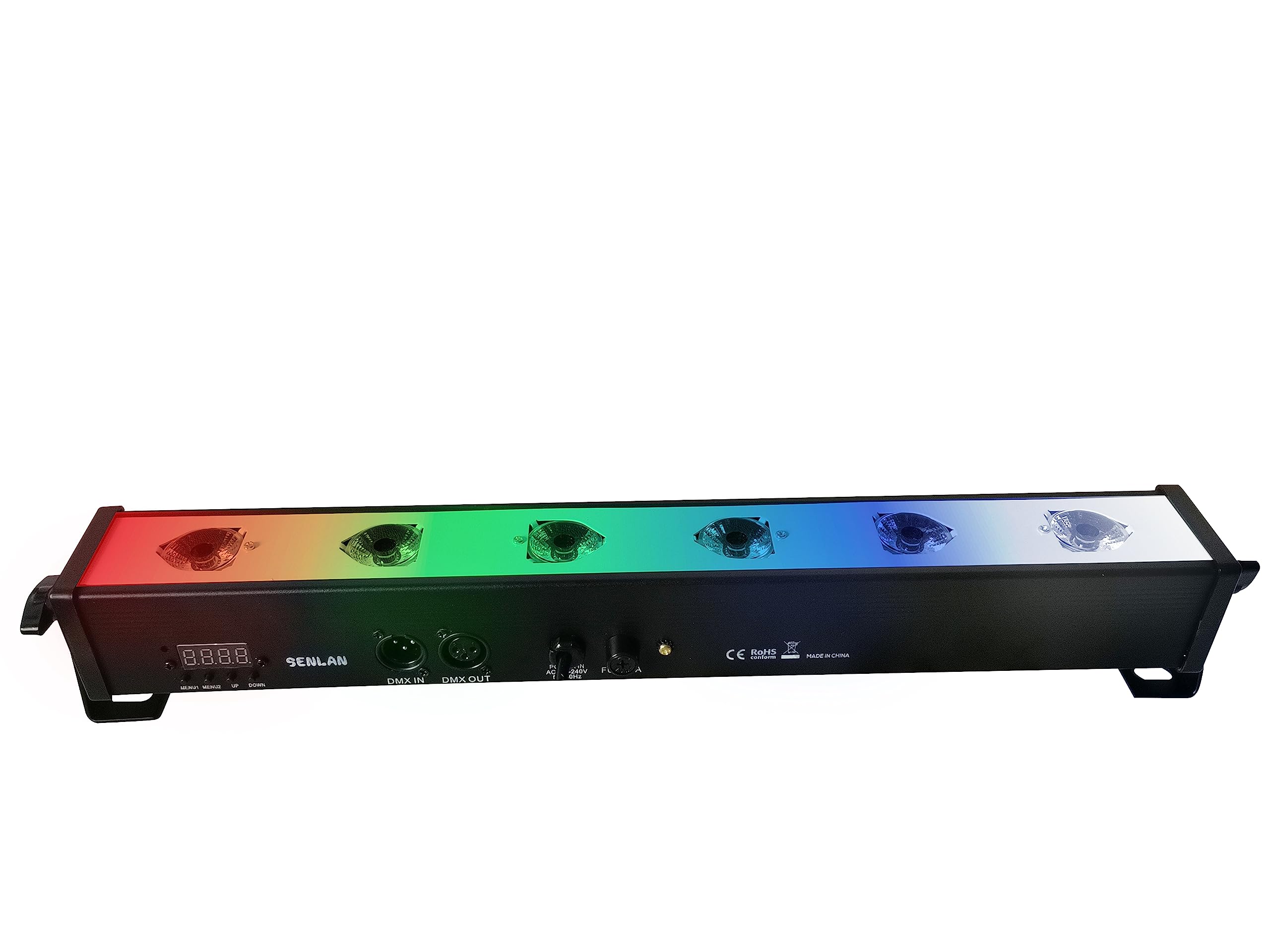 Par bar LED Wall wash Stage Light,SENLAN 6pcsX4W RGBW 4-in-1 LED and Full Aluminum House of 7 Modes DMX512 for Disco/Party/Theater (50cm)