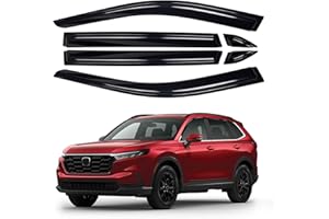 Canvcle Window Visors Rain Guards for 2019-2025 Toyota RAV4 Accessories, Outside-Mount Tape-On Side Window Wind Deflectors Vent Visors Shades Rainproof 6PCS