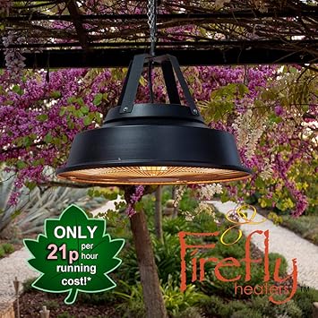 Firefly 1 5kw Retro Style Hanging Ceiling Electric Patio Heater In