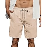 COOFANDY Men's Casual Shorts Elastic Waist Drawstring Lightweight Dry Quick Summer Beach Shorts