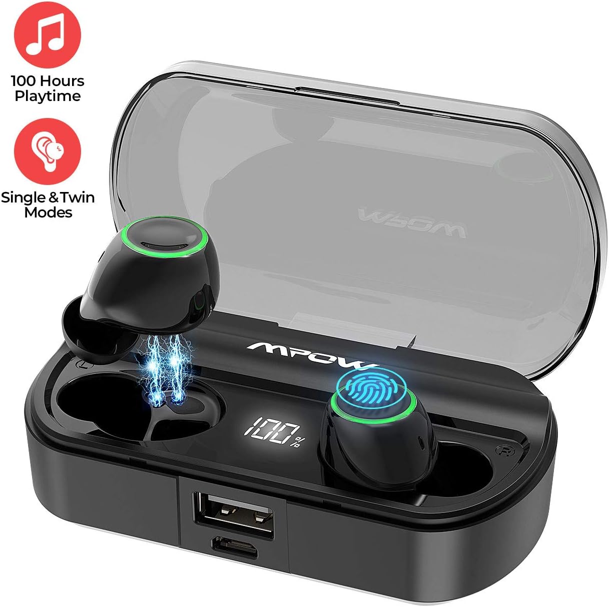 Bluetooth Sports Earbuds, Mpow Wireless Earbuds Amazon.co.uk Electronics