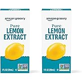 Amazon Fresh, Pure Lemon Extract, 1 Fl Oz (Previously Happy Belly, Packaging May Vary) (Pack of 2)
