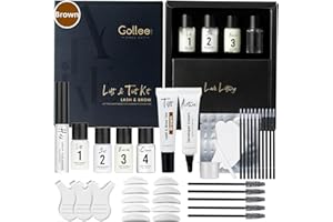 Lash Lift and Coloring Kit, Brow Lamination Kit Natural Eyelash Curling Eyelash Perm Set & Lash Lift, Detailed Instruction Ea