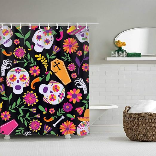 Amazon Com Feddiy Waterproof Polyester Curtain Dia De Los