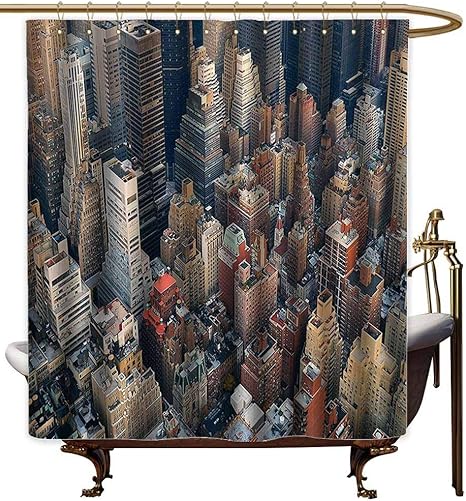 Amazon Godves ロングシャワーカーテン 保育園装飾コレクション 遊び心のある犬 浴槽で入浴 お風呂 タイム グルーミング 清潔 ペットがテーマのイラスト ファブリックシャワーカーテン バスルーム ホワイト ブラウン ブルー 55 X86 140cmx2cm シャワーカーテン