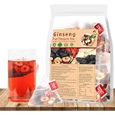 Ginseng Five Treasures Kidney Tea for Women &amp; Men,Traditional Chinese Herbal Blend Tea with Ingredients Formula,Caffeine-free and Sugar-free Kidney Detox Cleanse Teabags